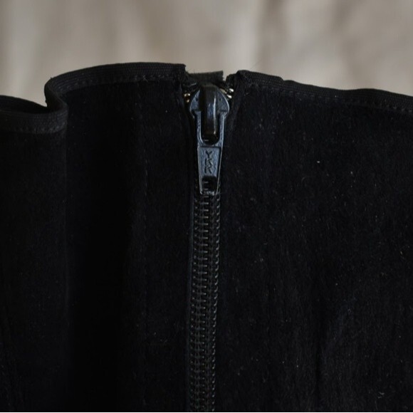 Ann Demeulemeester Black Velluto Suede Knee High Heeled Boots Sz 38 (7.5") - Picture 14 of 14